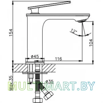 Смеситель Haiba HB10589 (хром) картинка 2
